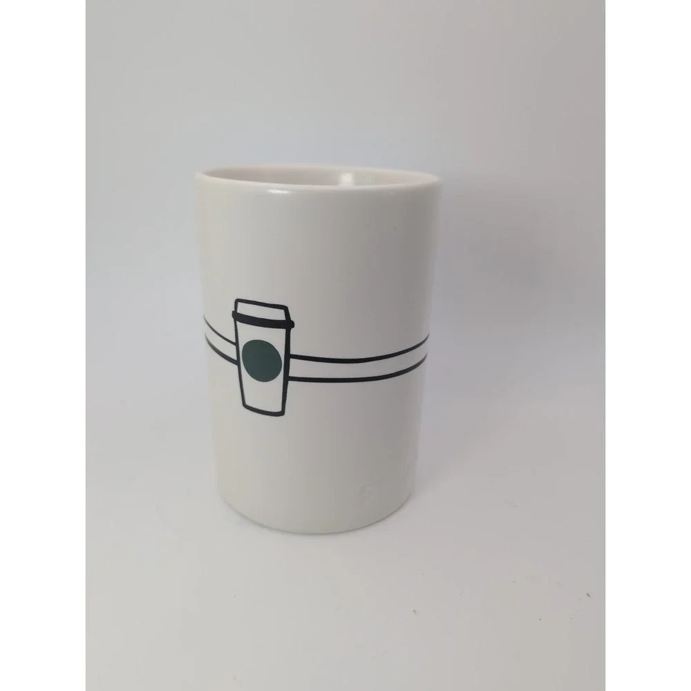 Starbucks 2026 Coffee for All Collection HUGS Ceramic Mug White Green 16 oz